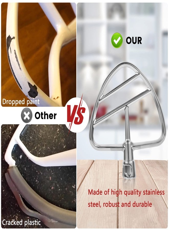 Rafbar Dough Hook & Flat Beater Attachments for KitchenAid 4.5 QT Tilt-Head Stand Mixer, All Parts Dishwasher Safe - Image 4